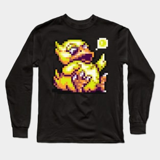 8-Bit Chubby Chocobo Long Sleeve T-Shirt